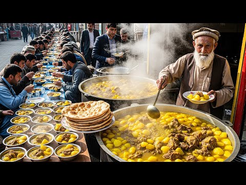 Afghanistan Most Crowd Rosh recipe | Massive amount of meat 500 KG Cooking  | Street food