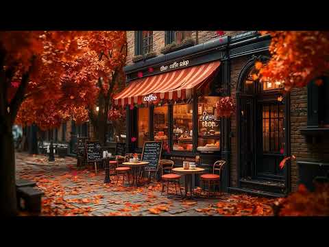 ☕ Smooth Autumn Jazz in a Cozy Café 🍂 Relaxing Piano Playlist