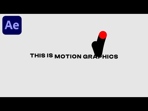 Minimal Circle Motion Graphics Text Animation in After Effects - After Effects Tutorial