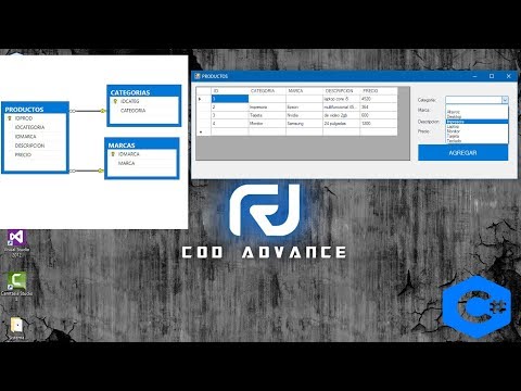 CRUD con Tablas Relacionadas Parte 1, Insertar, Mostrar Datos, C#, SQL, Capas (ComboBox, Inner Join)