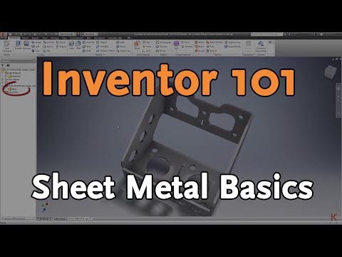 Inventor 101: Sheet Metal Basics | Autodesk Virtual Academy