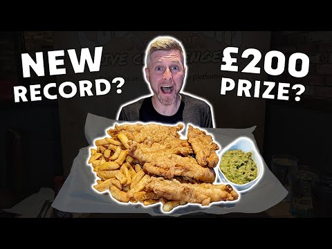 GIANT FISH & CHIPS CHALLENGE - NEW RECORD!?