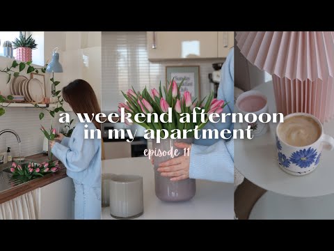 #11 a weekend afternoon in my apartment | aesthetic silent vlog