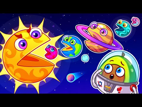 πNEW! πͺ Hungry Planets πͺ Solar System for Kids || Planets Size for Baby by Pit & Penny Storiesπ₯β¨