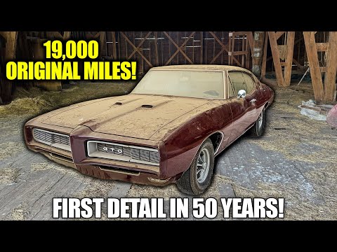 First Wash in 50 Years: GTO BARN FIND With 19k Original Miles! | Satisfying Restoration