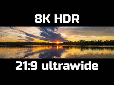 1 Hour of ultrawide HDR sunsets and ambient music. 8K HDR 21:9 (7680 x 3240).