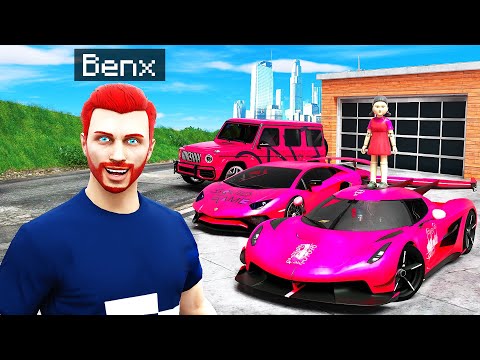 ICH KLAUE ALLE SQUID GAME AUTOS! - GTA 5