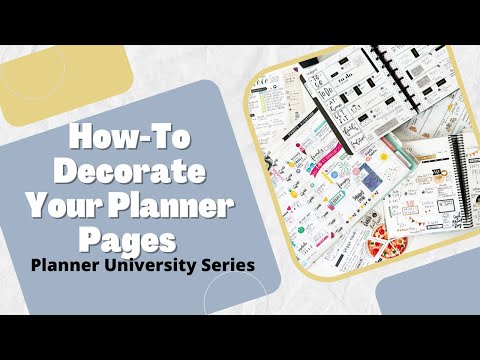How To Decorate Your Planner Pages 10 Tips + PLAN WITH ME | At Home With Quita