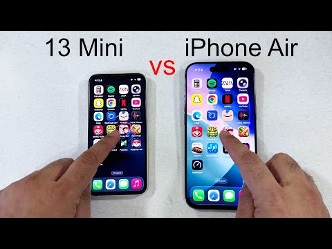 iPhone AIR vs 13 Mini - Speed test