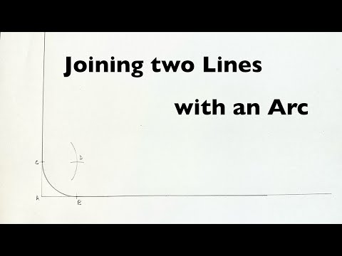 How To Link Or Join Two Given Perpendicular Lines with An Arc.