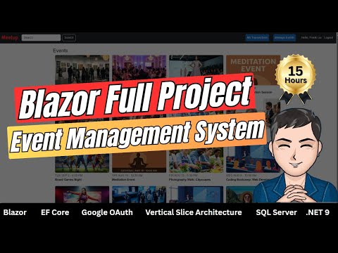 Full C# Project: Event Management System with Vertical Slice Architecture | Full Blazor Project