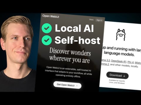 Ollama + Open WebUI For Local AI + Self-Hosted AI (API, VPS)