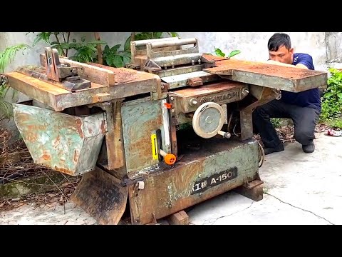 Completely Restore Old And Broken HITACHI Woodworking Machine // Restore HITACHI 3 in 1 Machine