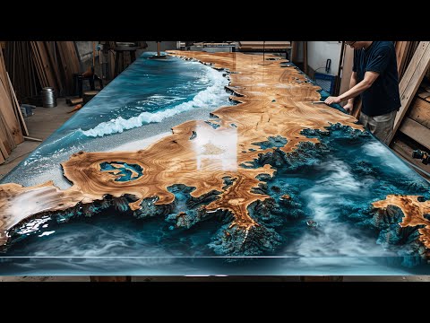 The process of making a table that holds the sea. A Korean table