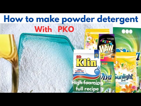 How to Make Powder Detergent with PKO | Easy & Profitable Formula!" #laundrydetergent #soap