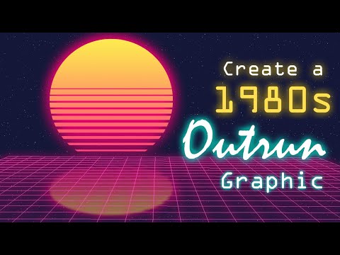 Photoshop: How to Create a 1980s, Retro, “OUTRUN” Graphic from Scratch!