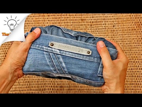 How to Fold Jeans for Travel | Thaitrick
