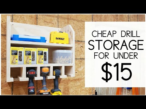 How to BUILD Your DRILL STORAGE for Under $15