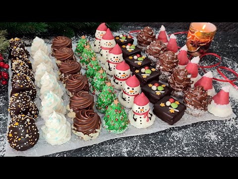 From 1 dough and mass - 8 completely different The most airy Christmas desserts