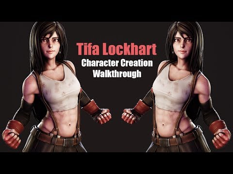 3D Character Creation Walkthrough - Part 1 - Sculpting Tifa from Final Fantasy VII