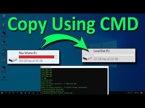 How To Transfer Files and Folder One Drive To Another Drive Using CMD