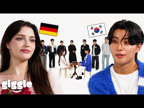 Beautiful German Girl Blind Dating 8 Handsome Korean Guys..!!