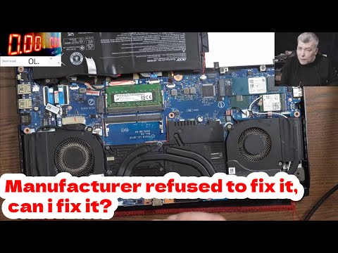 Acer Nitro 5, dead, no power - Manufacturer refused to fix it, can i fix it?