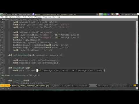 Master PyQt5 part 5: Moving data between windows