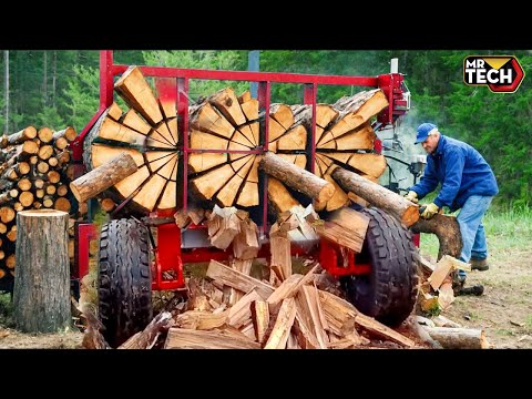 25 Mind-Blowing Firewood Processing Machines in Action! | Homemade Modern Chainsaw Machines #2