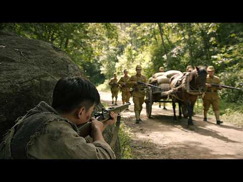 Anti-Japanese Film! The lad lies in ambush on the Japanese route, wipes out enemy and seizes food!