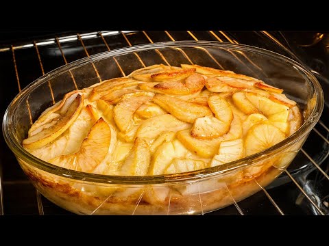 Apfelkuchenrezept aus einem Fünf-Sterne-Restaurant in 10 Minuten! Der leckerste Apfelkuchen!