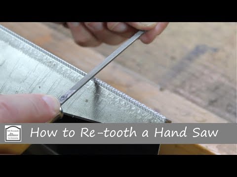 How to Re-tooth a Hand Saw - Hand Tool Woodworking