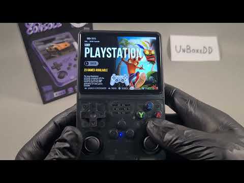 R36s Original Unboxing Handheld Game Console And Test Gameplay