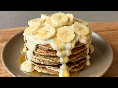 Healthy Banana Oat Pancakes at Home | Simply Oatmeal Banana Pancakes