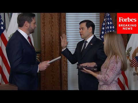BREAKING NEWS: Vice President JD Vance Swears In Marco Rubio As Secretary Of State