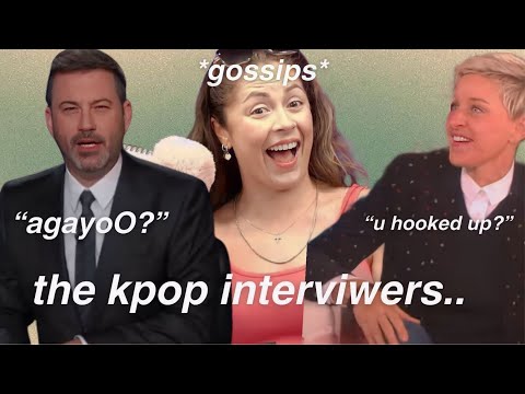 kpop idols dealing with american interviewers SH