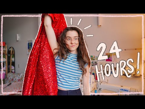 sewing a BALLGOWN in 24 hours (send help)