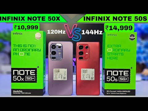 Infinix Note 50X Vs Infinix Note 50S || Unboxing || Comparison || Review || Camera || Price