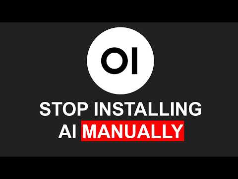 Stop Manually Installing AI (do this instead)