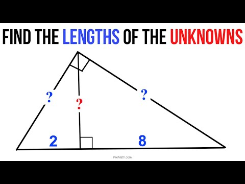 Find the Value of the Legs and Altitude of a Right Triangle | Step-by-Step Tutorial