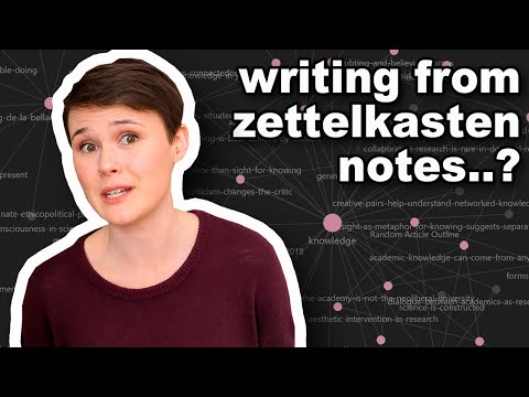 does my zettelkasten make writing... harder?
