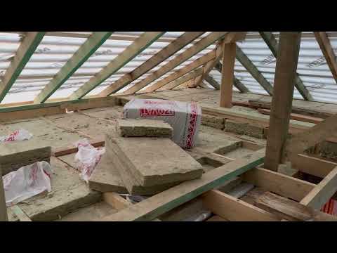 week 35 Roof Ceiling Insulation and Windows Installation (One Side)