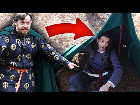 A medieval cloak TENT?! Camping and sleeping for the Medieval Adventurer