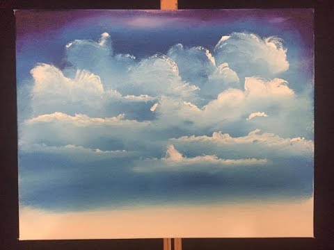 #56. how to paint easy clouds (acrylic)
