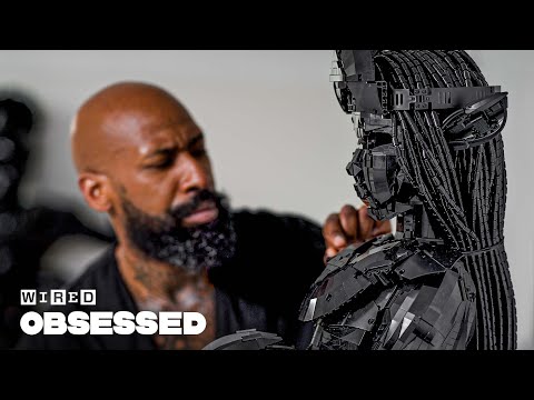 This LEGO Artist Builds Masterpieces Using All Black Bricks | Obsessed | WIRED