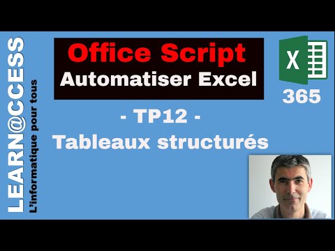 Office Script - TP12 - Manipulating Structured Tables