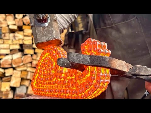 🔥 Forged in Fire: Knife from Car Engine Chain.
