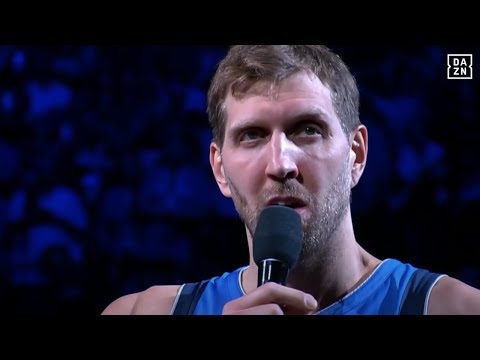 Good Bye Dirk Nowitzki. Die Dallas Mavericks verabschieden ihren Star.
