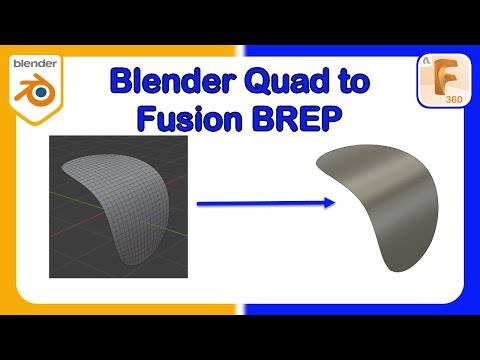 Blender to Fusion 360 - How to Convert a Mesh to a Clean CAD Surface