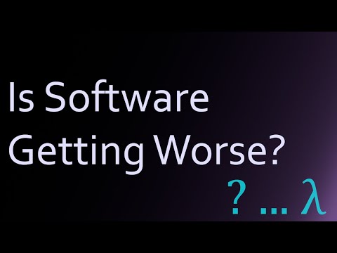 Is Software Getting Worse?